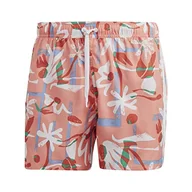 Kąpielówki męskie - adidas, Flo Clx Vsl, kostium kąpielowy, fuja koralowa/biały, M, męski - miniaturka - grafika 1