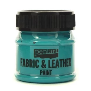 Pentart, farba do tkanin i skóry, turkusowa, 50 ml - Zabawki kreatywne - miniaturka - grafika 1
