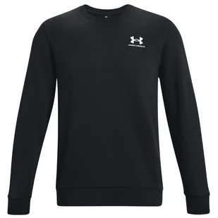 Męska bluza Under Armour Essential Fleece Crew Rozmiar: L / Kolor: czarny - Bluzy sportowe męskie - miniaturka - grafika 1