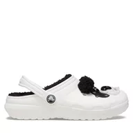 Buty dla dziewczynek - Klapki Crocs Classic Lined Iam Panda Bear Clog K 210400 Biały - miniaturka - grafika 1