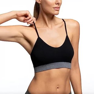 POMPEA Bras.Eco Friendly biustonosz Damski, Czarny, S-M - Biustonosze - miniaturka - grafika 1