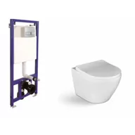 Stelaże i zestawy podtynkowe do WC - LAVEO VMDA600S Zestaw AKAN i DESNA Zestaw podtynkowy: stelaż podtynkowy - miniaturka - grafika 1