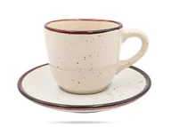 Filiżanki - Filiżanka Bel 200 Ml Rustic Krem Kera Ceramika - miniaturka - grafika 1