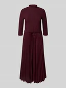 Sukienki - Sukienka casualowa taliowana z mieszanki wiskozy - miniaturka - grafika 1