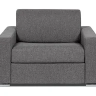 Fotele - Fotel rozkładany typu express z antracytową tapicerką - Miejsce do spania 70 cm - Materac 14 cm - CALITO - miniaturka - grafika 1