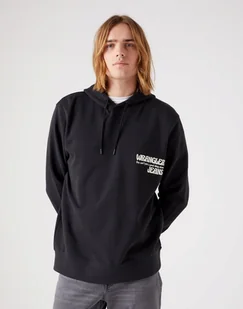 WRANGLER SLOGAN HOODIE MĘSKA BLUZA FADED BLACK W666ILXV6 112321310 - Wrangler - Bluzy męskie - miniaturka - grafika 1
