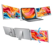 Monitory - Extralink Smart Life S10 2-Screen 15,6" Full HD IPS do laptopa 12" do 18,5" - miniaturka - grafika 1