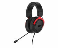 Słuchawki - Asus TUF GAMING H3 czarno-czerwone (90YH02AR-B1UA00) - miniaturka - grafika 1