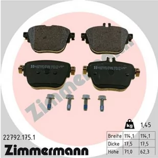 Klocki hamulcowe - komplet ZIMMERMANN 22792.175.1 - Klocki hamulcowe - miniaturka - grafika 1
