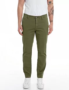Replay Benni X-lite Plus spodnie męskie, 936 Mud Green, 36W / 32L - Spodnie męskie - miniaturka - grafika 1