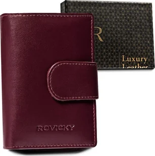 Rovicky Portfel damski Rovicky R-RD-41-GCL Plum fioletowy - Portfele - miniaturka - grafika 1