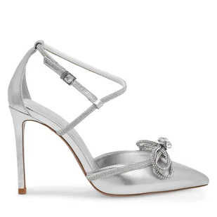 Szpilki Eva Minge ANCONA-V325-25531 Srebrny - Czółenka - miniaturka - grafika 1