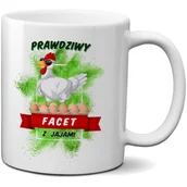 Kubki - Kubek z nadrukiem - Prawdziwy Facet z jajami - miniaturka - grafika 1