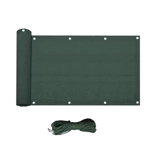 Rebecca Mobili Ręcznik Balustrada, parawan, zielony Polietylenowa, Anti-Uv, Oddychający 0,9 X 5 m - Parasole ogrodowe - miniaturka - grafika 1