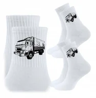 Skarpetki męskie - 3x Skarpetki Urodziny Prezent Skarpety STARE SAMOCHODY STAR - miniaturka - grafika 1