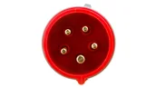 Gniazdka elektryczne - Wtyczka przenośna 16A 5P 400V czerwona IP44 TURBO SHARK 015-6TT - miniaturka - grafika 1