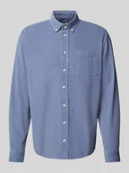Koszule męskie - Koszula sztruksowa o kroju regular fit z kołnierzykiem typu button down model ‘ANTON’ - miniaturka - grafika 1
