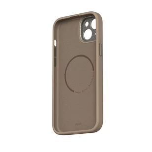 Moshi Napa MagSafe - Skórzane etui iPhone 15 Plus (Woodsmoke Brown) - Pozostałe akcesoria do telefonów - miniaturka - grafika 3