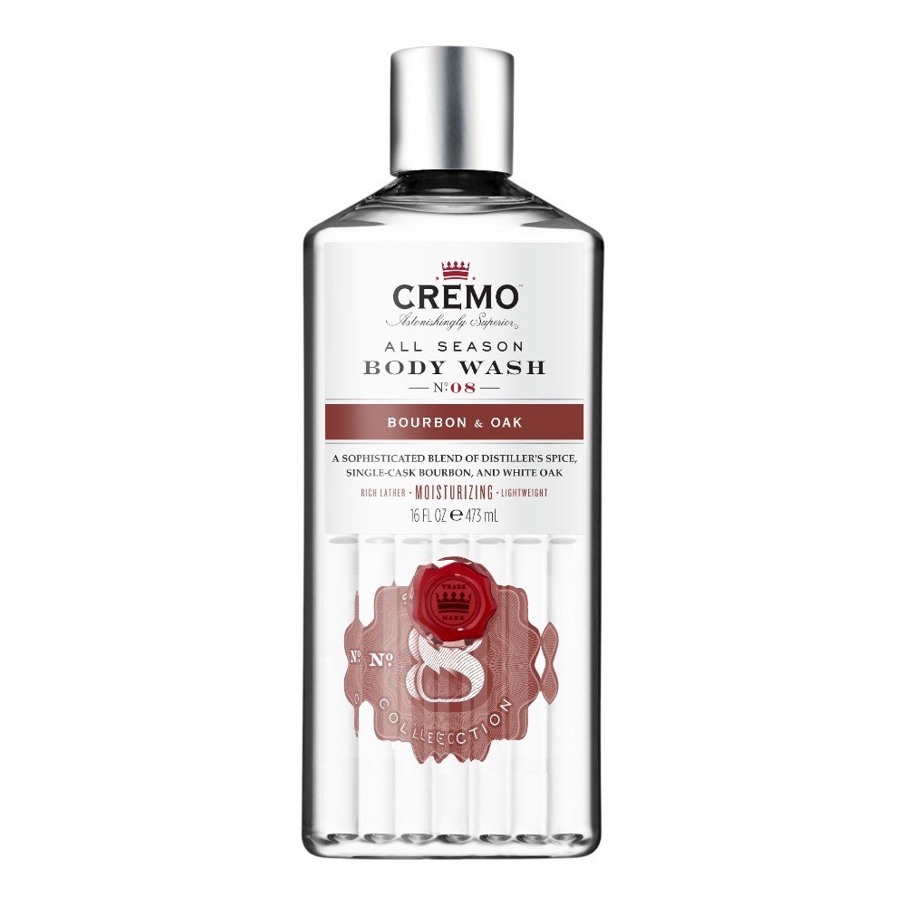 Cremo Nawilżający żel pod prysznic Bourbon & Oak, 473 ml