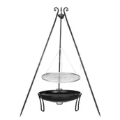 Paleniska ogrodowe - Farmcook Grill ogrodowy ruszt stal nierdzewna 50 cm+ palenisko ogrodowe PAN 37 60 cm - miniaturka - grafika 1