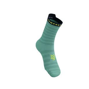 COMPRESSPORT Skarpetki do biegania PRORACING SOCKS V4 ULTRALIGHT RUN HIGH shell blue/blues - Skarpetki sportowe męskie - miniaturka - grafika 3