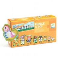 Układanki dla dzieci - Puzzle małe i duże 16 el. Na farmie Djeco - miniaturka - grafika 1