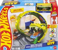 Tory, garaże, parkingi - Hot Wheels Tor samochodowy City Snake Strike Attack 965-2550 - miniaturka - grafika 1
