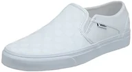 Trampki damskie - Vans Asher trampki damskie, Biała kratka do kratki biała biała W51, 37 EU - miniaturka - grafika 1