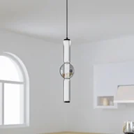 Lampy sufitowe - Lampa wisząca LED Savete Lucande, dymny szary, szkło, Ø 12 cm - miniaturka - grafika 1