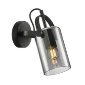 Lampy ścienne - Nanesma kinkiet 1-punktowy czarny WL-32453-1 BK+SG - miniaturka - grafika 1