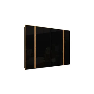Szafa TUZS12411-M542 Tuluza Black Forte Dąb Catania, Czarny - Szafy - miniaturka - grafika 1