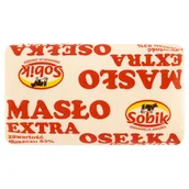 Masło i margaryna - Sobik Masło ekstra osełka górska 200 g - miniaturka - grafika 1