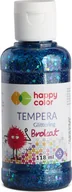 Przybory szkolne - GDD Farba Tempera 118ml brokat niebieska HAPPY COLOR - GDD - miniaturka - grafika 1
