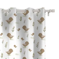 Firany i zasłony dla dzieci - Zasłona dla dzieci BUNNY BLISS wzór D250 | kurczaczki 150 x 160 cm tkanina standard - miniaturka - grafika 1
