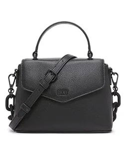 DKNY Frankie Top Handle Crossbody, Black/Black - Koszulki i topy damskie - miniaturka - grafika 1