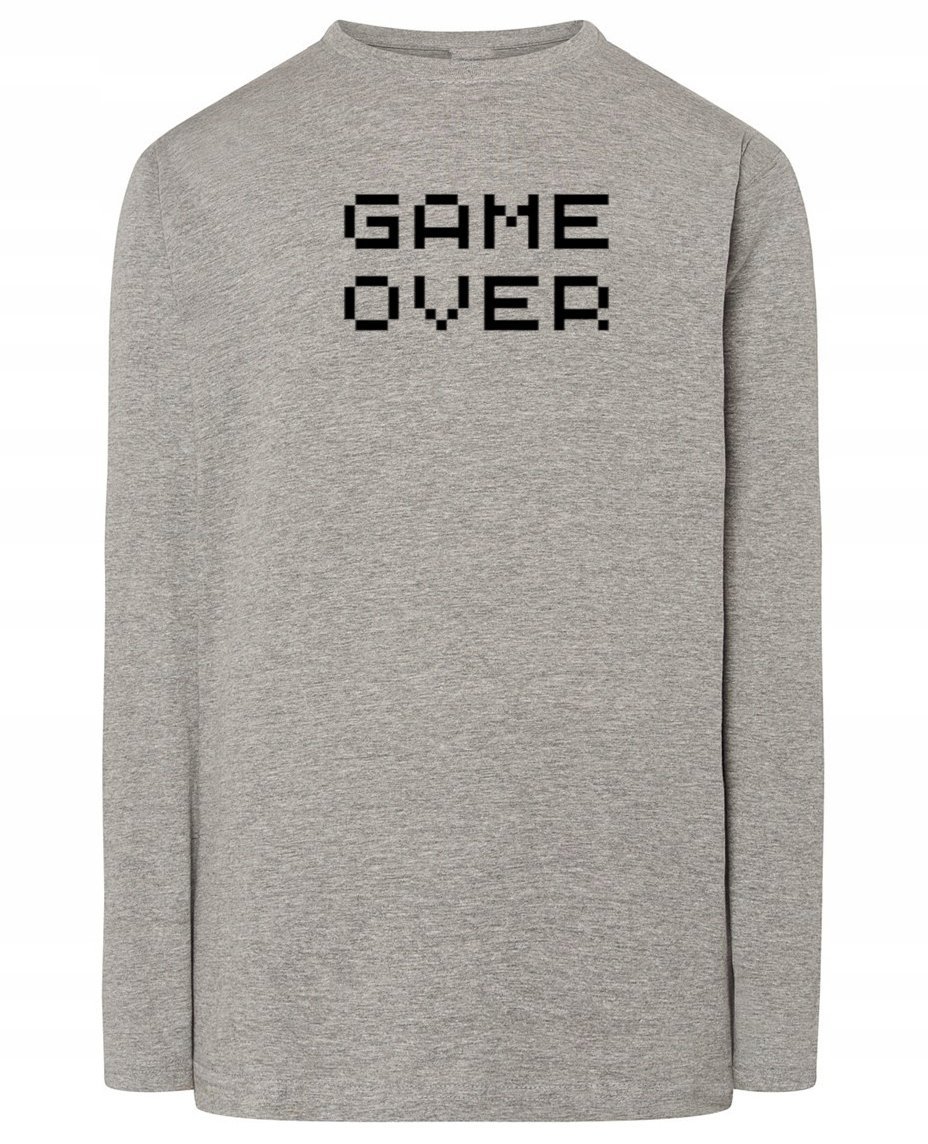 Longsleeve męski nadruk GAME OVER r.4XL