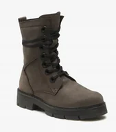 Botki damskie - MARCO TOZZI BOTKI DAMSKIE SKÓRZANE BRĄZOWA ZA KOSTKĘ 38 Ż7B - miniaturka - grafika 1