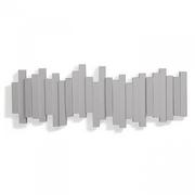 Wieszaki i stojaki - Listwa z pięcioma wieszakami UMBRA Sticks, szara, 49,3x18 cm - miniaturka - grafika 1