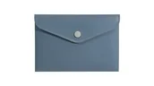 Teczki i skoroszyty - Teczka kopertowa koperta na zatrzask A6 PP szara soft touch BIURFOL - miniaturka - grafika 1