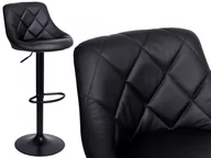 Taborety i hokery - Krzesło barowe CYDRO BLACK czarne 5902340321690 - miniaturka - grafika 1