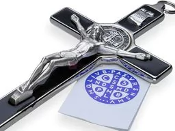 Krzyż Benedyktyński - 20cm (czarny) - Biżuteria religijna - miniaturka - grafika 1