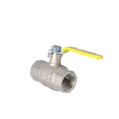 Zawory i kraniki - Zawór kulowy do gazu niklowany z dźwignią stalową (DSt) ORION (wersja N-N) 1" - miniaturka - grafika 1