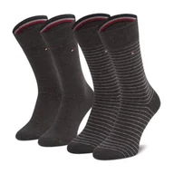 Skarpetki damskie - Skarpety Tommy Hilfiger M 100001496 (kolor Szary/Srebrny) - miniaturka - grafika 1