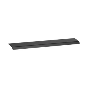 Uchwyt meblowy krawędziowy Curve 128 Aluminiowy Czarny - Zawiasy, okucia i inne akcesoria - miniaturka - grafika 1