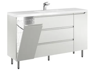 Szafka Stojąca Z Umywalką ETH 140 cm KD - Kaszmir Mat - Szafki łazienkowe - miniaturka - grafika 1
