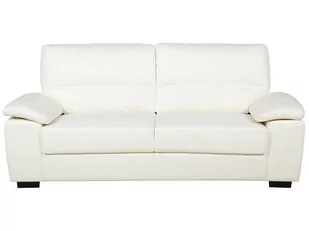 Beliani Sofa 3-osobowa ekoskóra kremowa VOGAR 55931 - Sofy i kanapy - miniaturka - grafika 1
