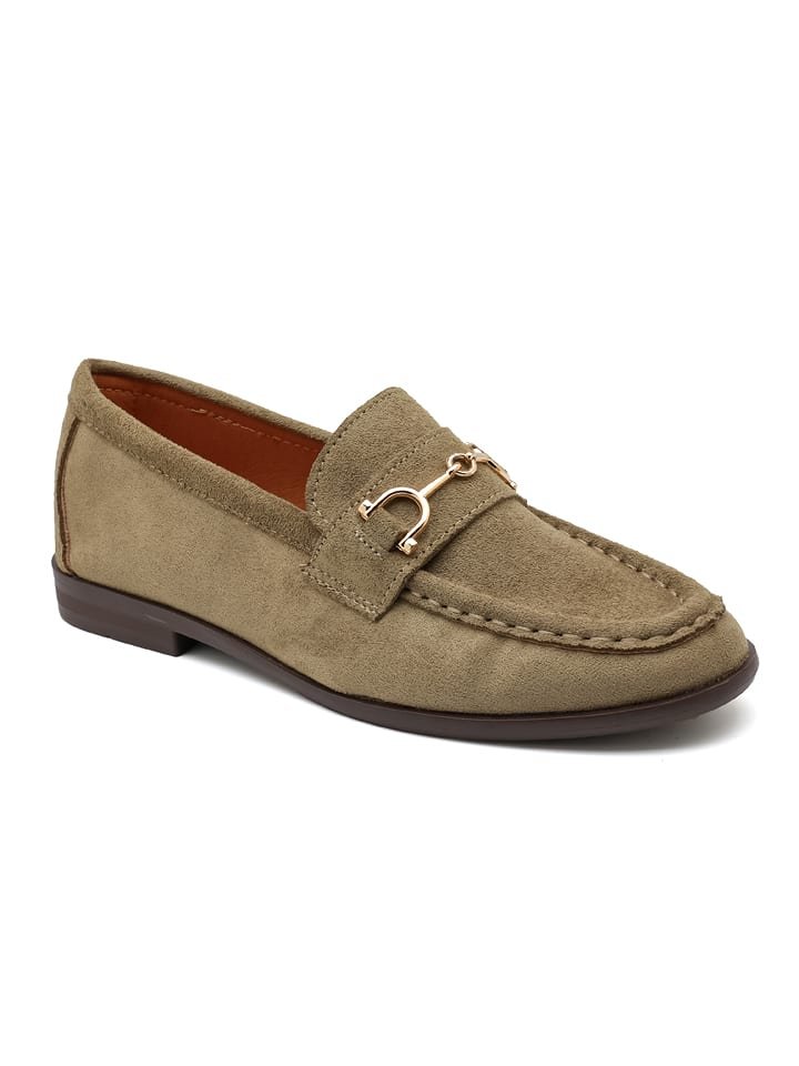 Sixth Sens Mokasyny w kolorze khaki