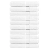 Ręczniki - vidaXL Ręczniki premium SOLUND, 10 szt., białe, 100x200 cm, 600 g/cm² - miniaturka - grafika 1