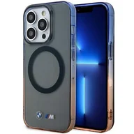 Etui i futerały do telefonów - Etui BMW Gradient Bumper MagSafe do Apple iPhone 14 Pro Szary - miniaturka - grafika 1