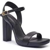 Sandały damskie - Tommy Hilfiger Skórzane sandały - miniaturka - grafika 1